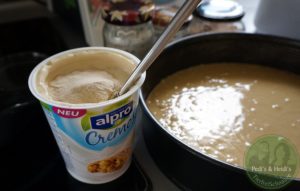 Joghurt mit Agar Agar mischen