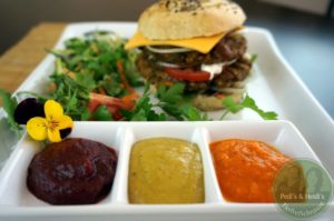 Pink-Ketchup,Hamburger-Senf, fruchtiger Ketchup