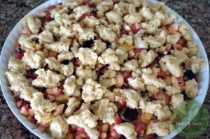 Apfel-Pflaumen-Joghurtstreu