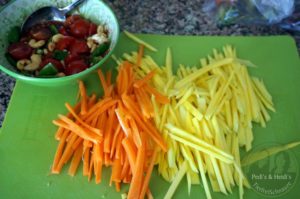 Thailand: Frittierter Mango-/oder Papayasalat