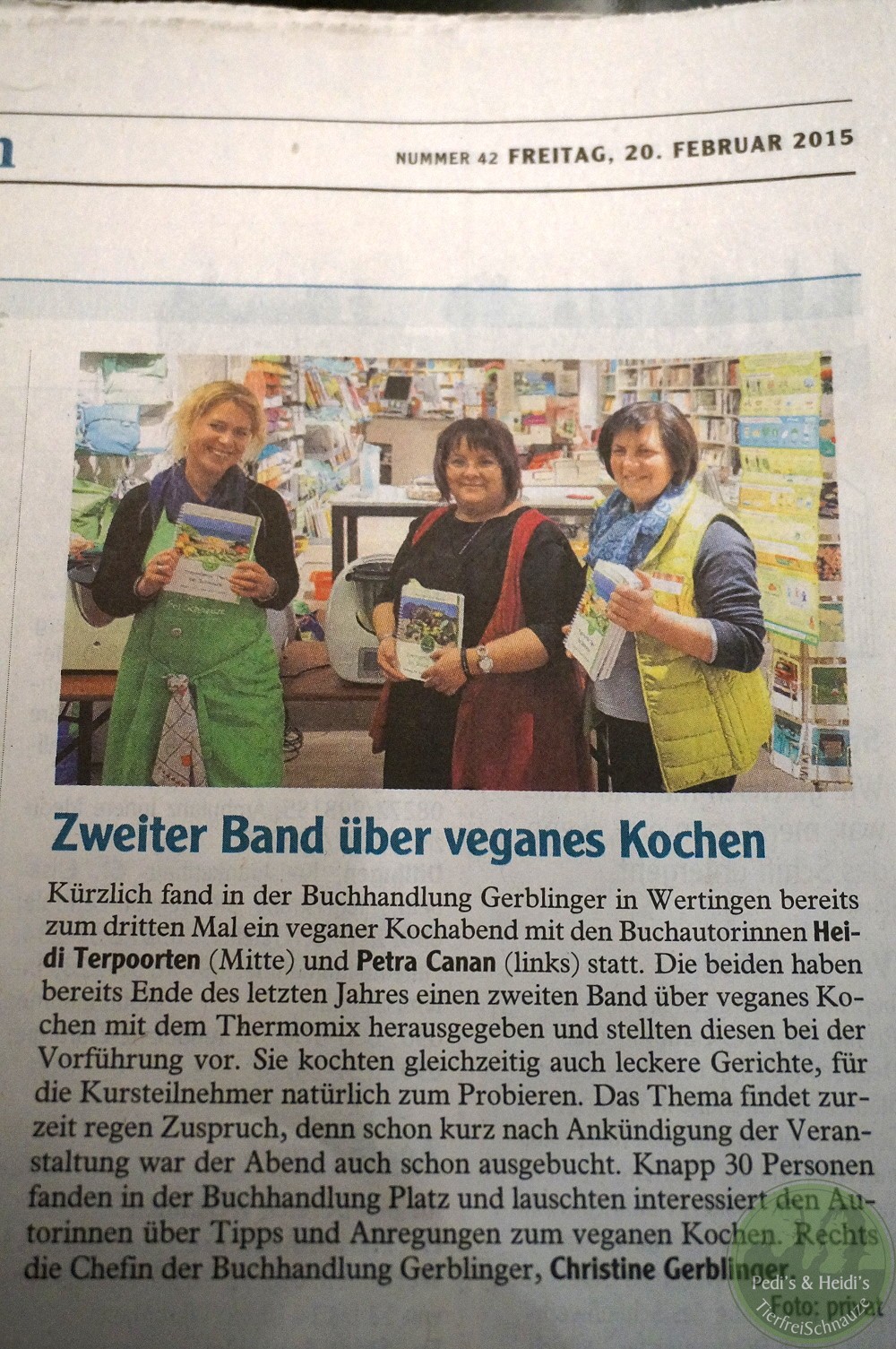 Wertinger Zeitung berichtet…vom 4.2.15