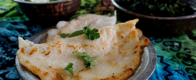 Indische Dosa - glutenfreie Reis-Linsen-Pfannenfladen